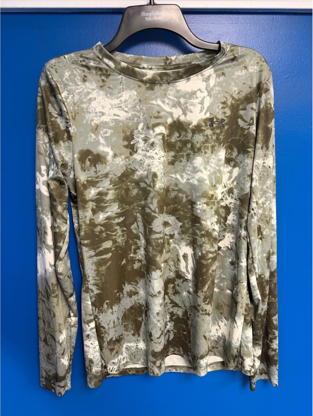 Under Armour Mens Large Camo Long Sleeve HeatGear Performance Shirt Loose Fit